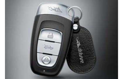 What is the function of the car remote control key?