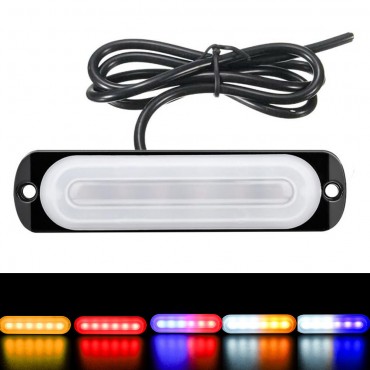 12V-24V 18W 6 LED Strobe Side Light Guide Lamp For Truck Car RV Boat