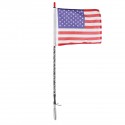 12V 3FT/4FT bluetooth LED Flagpole Light 6000 Colors 200 Modes APP Controll For UTV ATV Moto Accessories