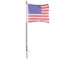 12V 3FT/4FT bluetooth LED Flagpole Light 6000 Colors 200 Modes APP Controll For UTV ATV Moto Accessories