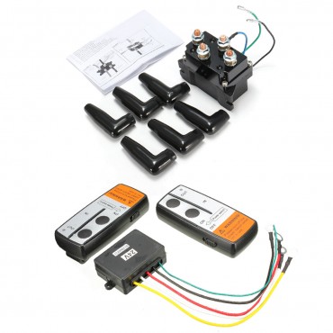 12V 500A Heavy HD Contactor Winch Relay Control Solenoid + Wireless Winch Remote For ATV UTV Truck