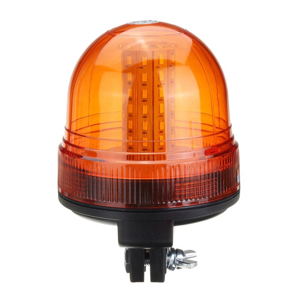 12V/24V LED Rotating Flashing Amber Beacon Waterproof Tractor ATV Motorcycle Warning Side Light