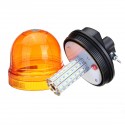 12V/24V LED Rotating Flashing Amber Beacon Waterproof Tractor ATV Motorcycle Warning Side Light