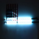 2X 12V 3FT/4FT/5FT LED 4WD Strip RGB Color Whip America USA Flag Light + Remote Control For Jeep ATV UTV RZR Motorcycle