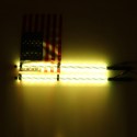 2X 12V 3FT/4FT/5FT LED 4WD Strip RGB Color Whip America USA Flag Light + Remote Control For Jeep ATV UTV RZR Motorcycle