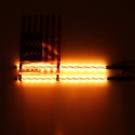 2X 12V 3FT/4FT/5FT LED 4WD Strip RGB Color Whip America USA Flag Light + Remote Control For Jeep ATV UTV RZR Motorcycle