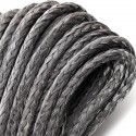 50 Feet 1/4inch 7000lb Synthetic Winch Rope Cable Line with Sheath for ATV UTV