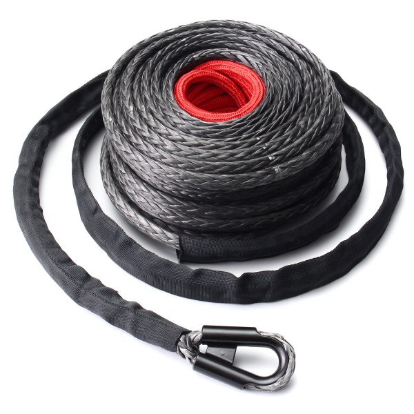 9.5mm x28m Synthetic Winch Line Cable Rope 20500LBs ATV SUV Recovery Rope