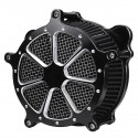 Motorcycle Air Cleaner Intake Filter System Black For Softail Touring Dyna 1993-2016