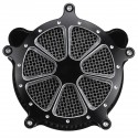 Motorcycle Air Cleaner Intake Filter System Black For Softail Touring Dyna 1993-2016