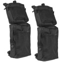 Pair 600D Black Waterproof Cargo Storage Hunting Fender Side Bags For ATV UTV 4-Wheeler