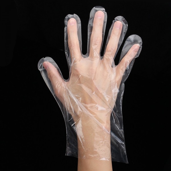100Pcs Safety Gloves Disposable Gloves Home Kitchen Dining Transparent