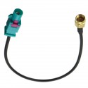 Antenna Adapter Plug Cable Fakra Z (M) to SMA (M) Connector For GSM GPS DAB 25cm