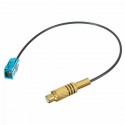 Car Radio Antenna Adaptor Connector Cable Fakra To RCA Female Din for VW Ford