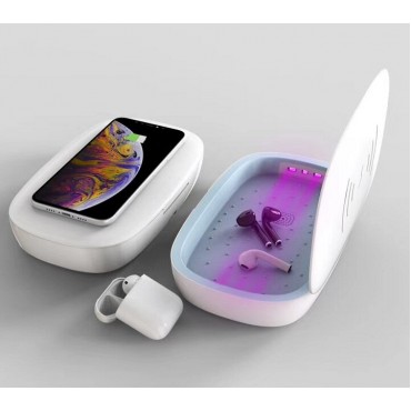 KW002 Multifunctional Ultraviolet UV Mobile Phone Disinfection Box Sterilizer Underwear Germicidal Wireless Charging USB Aromatherapy