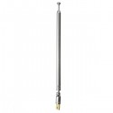 Replacement 60cm Six Sections Silver Telescopic Antenna Aerial for Radio TV KL