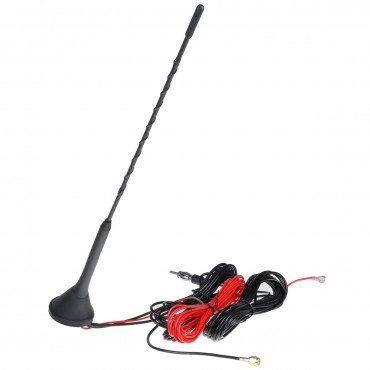 Universal Car Roof Mounted Radio Antenna DAB AM FM Radio Amplifier Aerial With SMA DIN Connector