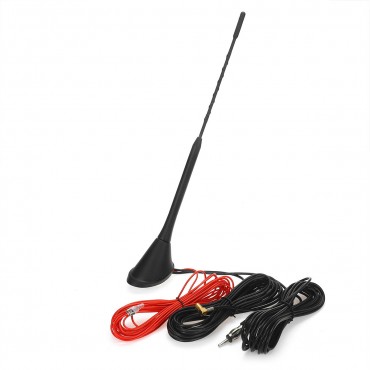 Universal Car Roof Mounted Radio Antenna DAB AM FM Radio Amplifier Aerial With SMB DIN Connector