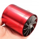 Universal Car Turbo Supercharger Air Intake Dual Fan Turbonator Gas Fuel Saver