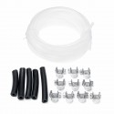 3mm 5M Fuel Pipe Line Hose Clip Kit Rubber+Metal For Eberspacher Hater Fuel Tank