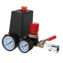 Air Compressor Pressure Switch Control Valve Regulator Gauges W/ Quick Connector