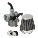 Carb Carburetor With Air Filter PZ19 For 70CC 90CC 110CC ATVs Dirt Bikes