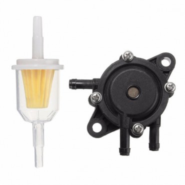 Lawn Mower Engine Gas Fuel Pump Filter For Briggs Stratton Kawasaki 25 HP