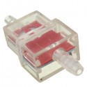 Motorcycle Moped Scooter 6mm Square Inline Fuel Filter Random Color