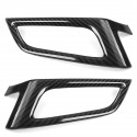 2Pcs Carbon Fiber AC Conditioner Vent Air Vent Outlet Trim Interior Car Moulding Cover For Ford Focus 2015-2018