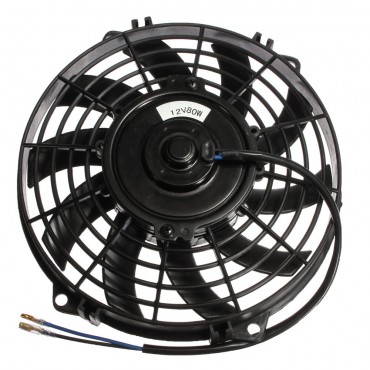 9inch Slim Reversible Electric Radiator Cooling Fan Push Pull 12V 80W