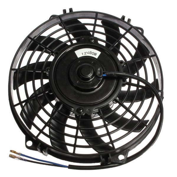 9inch Slim Reversible Electric Radiator Cooling Fan Push Pull 12V 80W