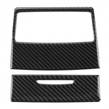 Carbon Fiber Car Back Seat Air Outlet Panel Rear Air Vent Outlet Cover Trim Decoration For BMW E90 3 Series