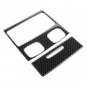 Carbon Fiber Car Back Seat Air Outlet Panel Rear Air Vent Outlet Cover Trim Decoration For BMW E90 3 Series