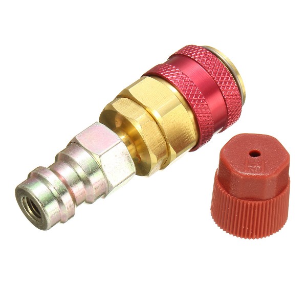 R134A Car Air Conditioner Low/High Quick Coupler Extension Adapter For Ford For BMW For Audi