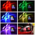 12V Car RGB LED bluetooth Angel Demon Eyes Headlight Halo Ring for 3.0inch/2.5inch