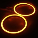 2 x 80mm 93LED CCFL Headlight COB Angel Eyes Halo Ring Lamp