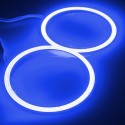 2 x 80mm 93LED CCFL Headlight COB Angel Eyes Halo Ring Lamp