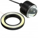 2PCS 20W 3.5 Inch LED Projector Car Fog Lights White with COB Angel Eyes Halo Rings Bulb White