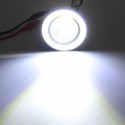 2PCS 20W 3.5 Inch LED Projector Car Fog Lights White with COB Angel Eyes Halo Rings Bulb White