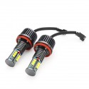 2Pcs 120W H8 LED Angel Eyes Light White lamp For BMW E92