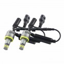 2Pcs Car LED Angel Eyes Lights H8 Headlights 1600LM 6500K With Connector For BMW