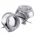 2Pcs Mini Car LED Projector Headlights Halo Ring Angel Eye Lights LHD Bi-Xenon HID Lamps 3000LM 3 Inch 12V 35W