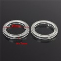 2pcs Clear Plastic PC Projector Lens Cover For COB Led Angel Eye Halo Ring