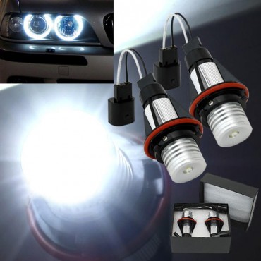 2x BMW E39 E53 Car Angel Eye LED Halo Lights Lamps 5 W