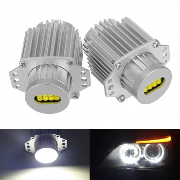 80W LED Angel Eyes Lights Bulbs Error Free 6000K White for BMW E90 E91 3 Series 325i 328i 335i 2004-2008