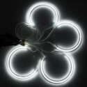 LED CCFL Angel Eyes Halo Rings Lights Xenon White for BMW E36 E38 E39 E46 4Pcs