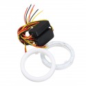 Pair 60/70/80/90/100/110mm 2835 LED Angel Eyes Lights Halo Ring DRL Turn Signal Light