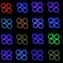 RGB 70MM Multi-Color 5050 Flash LED SMD 12V Angel Eyes + Remote Control