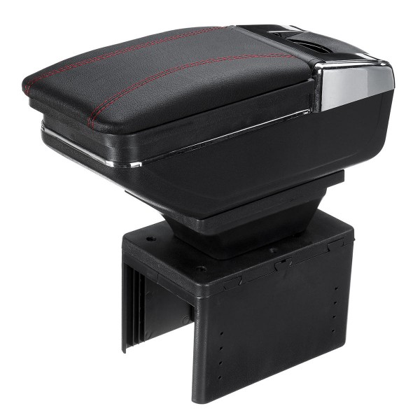 50*19*22cm Universal Armrest Car Arm Rest Center Console Rotatable PU Leather Storage Box