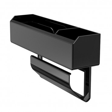 Universal Black Car Seat Armrest Box Large Capacity Storage Box Multifunction